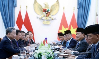 Tổng Bí thư Tô Lâm hội đàm với Tổng thống Indonesia Prabowo Subianto